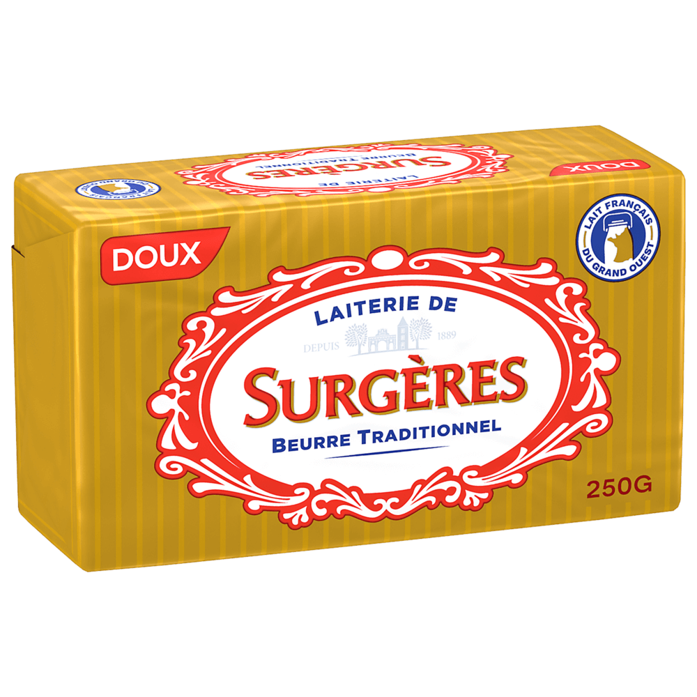 Beurre Traditionnel de la Laiterie de Surgères Doux